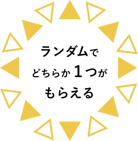 ランダムでどちらか１つがもらえる